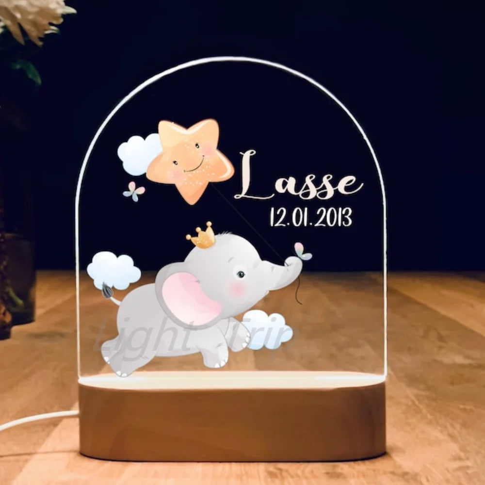 Veilleuse bébé personnalisé