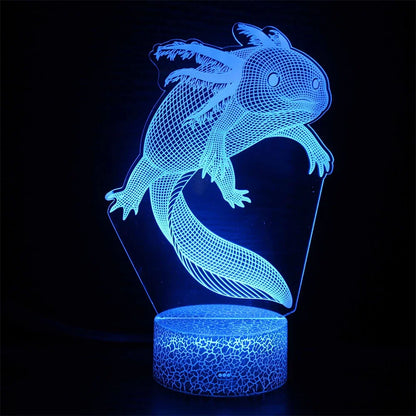 Lampe de chevet axolotl