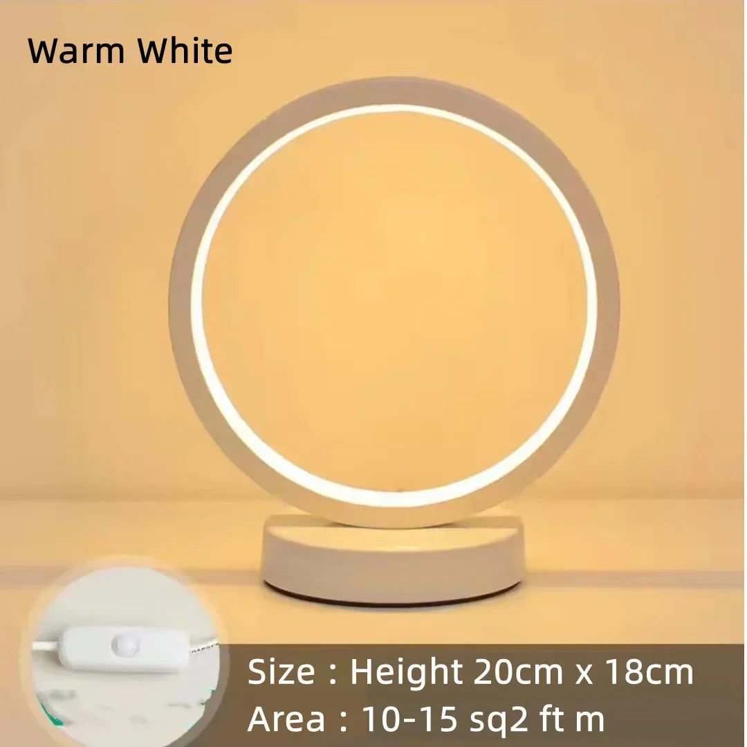 Lampe de chevet cercle