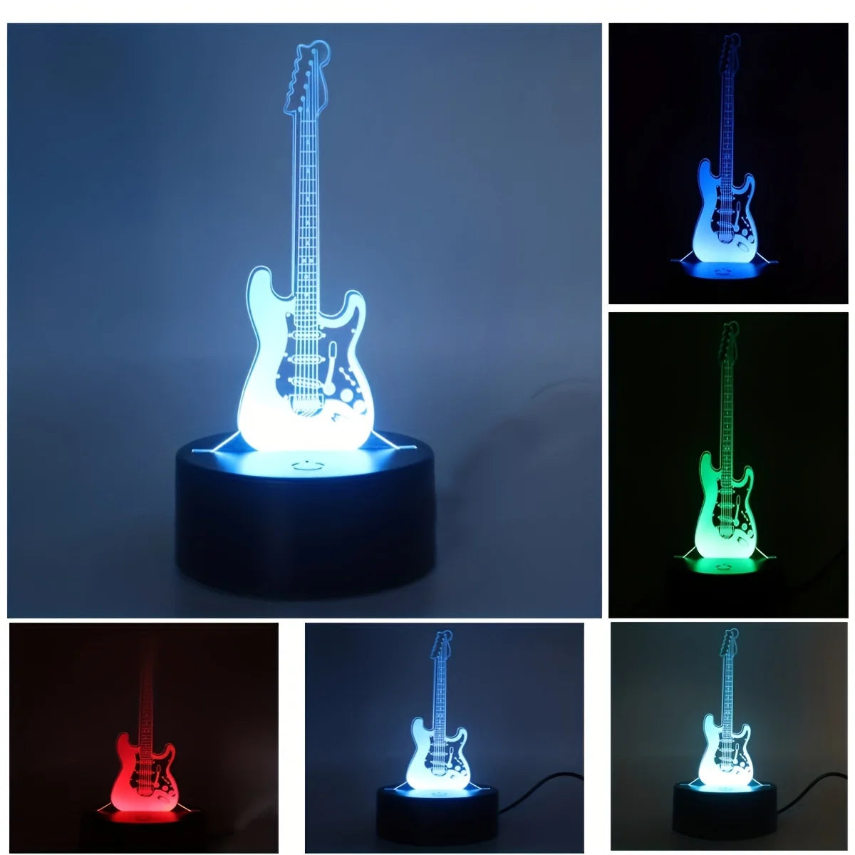 Lampe de chevet guitare