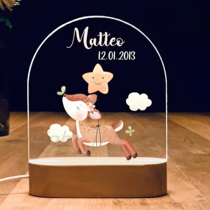 Veilleuse bébé personnalisé