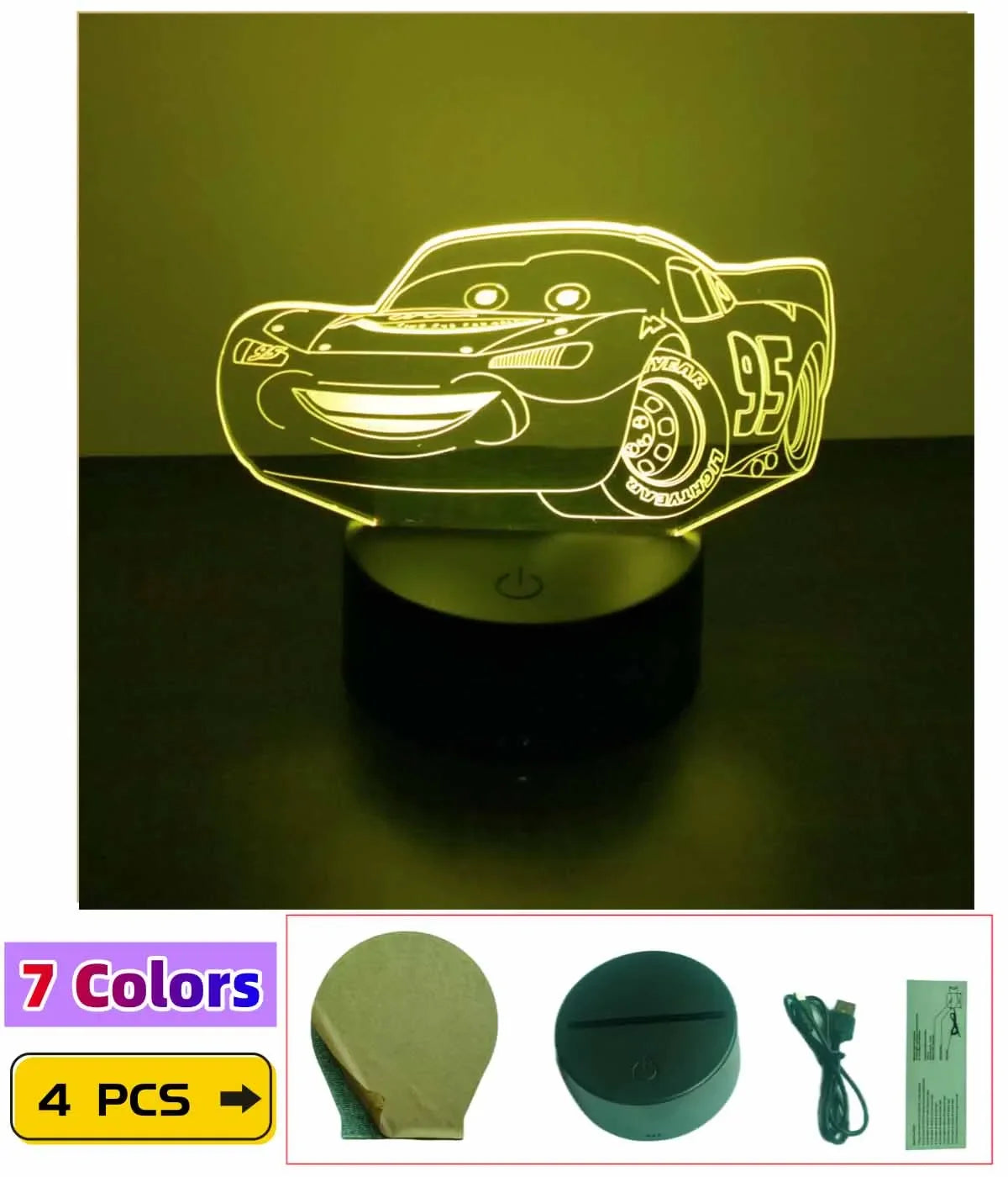 Lampe de chevet Cars
