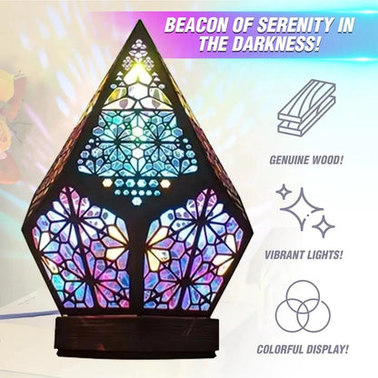 Lampe de chevet vitrail