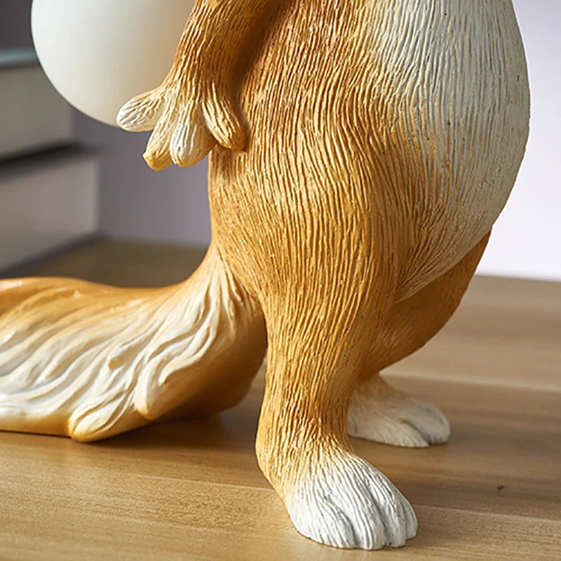 Lampe de chevet écureuil