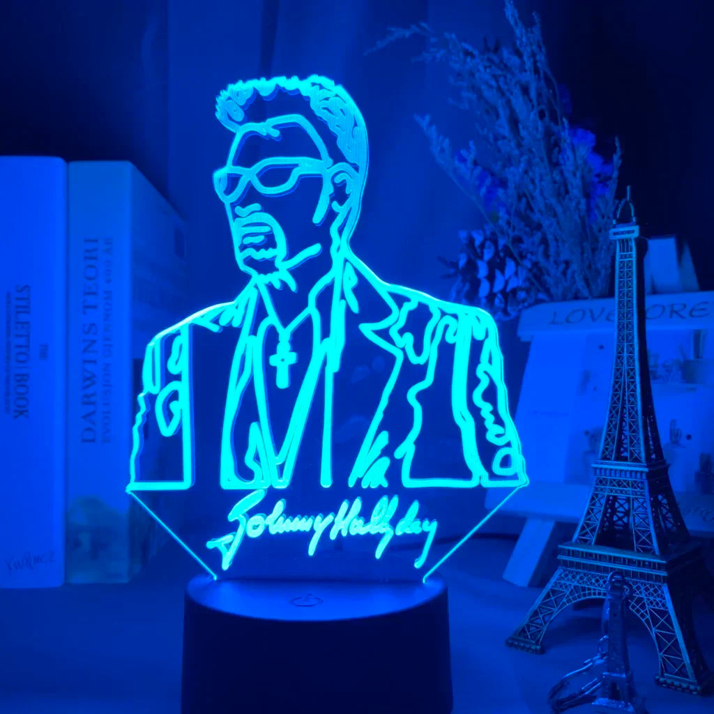 Lampe de chevet Johnny Hallyday