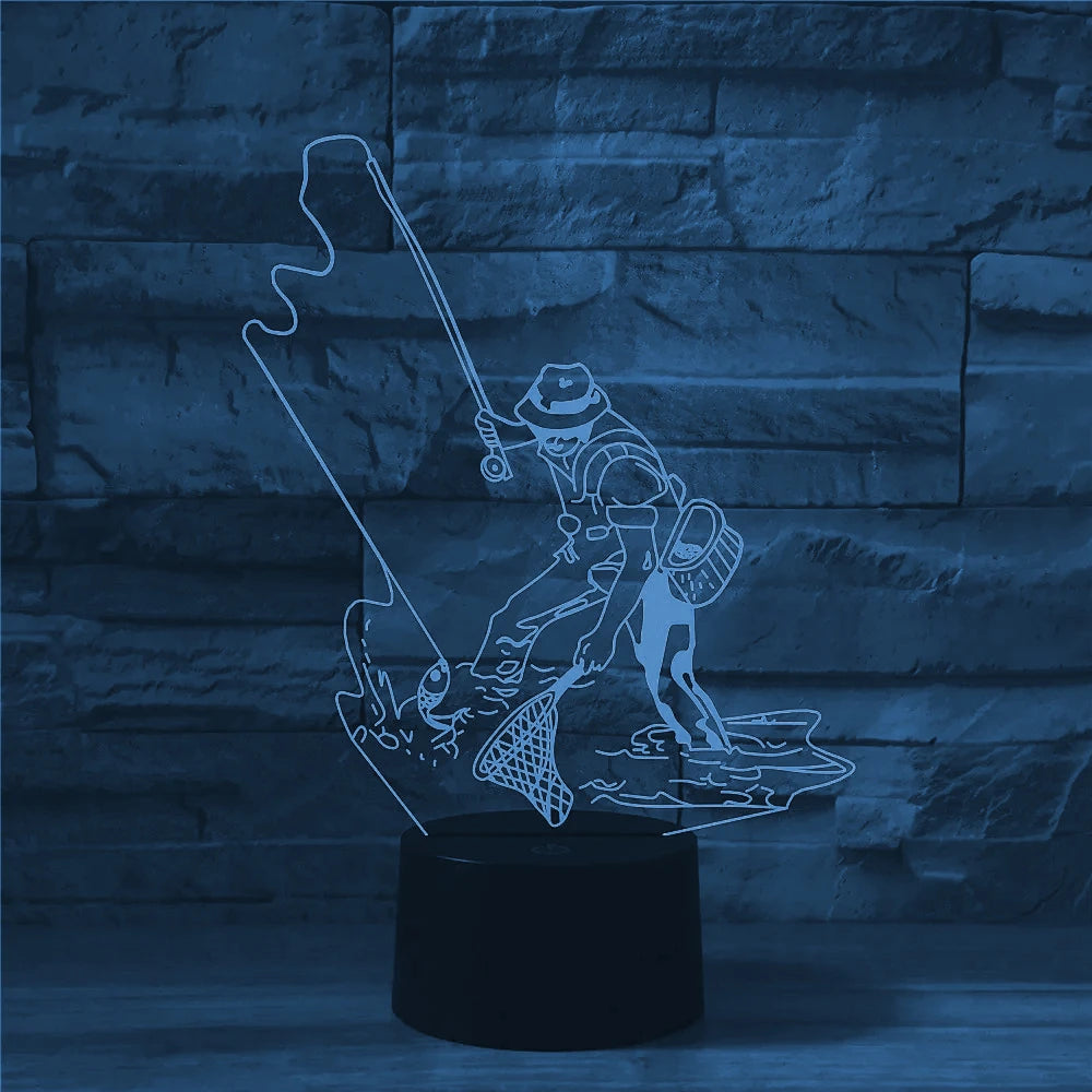 Lampe de chevet pêcheur