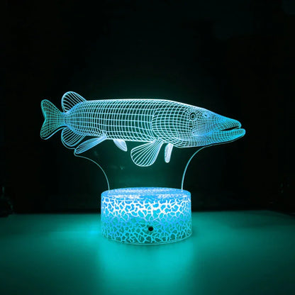 Lampe de chevet poisson