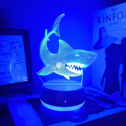 Lampe de chevet requin