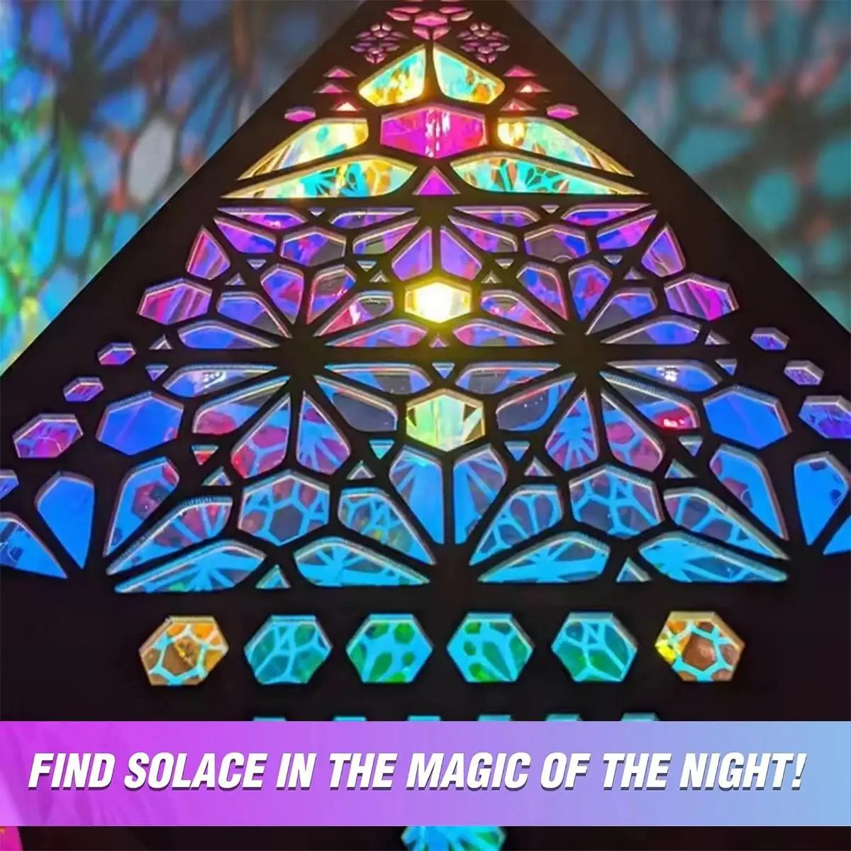 Lampe de chevet vitrail