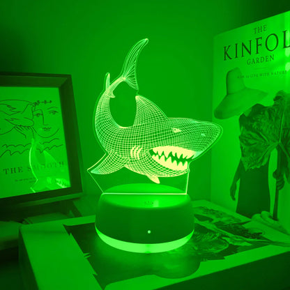Lampe de chevet requin