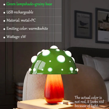 Lampe de chevet champignon