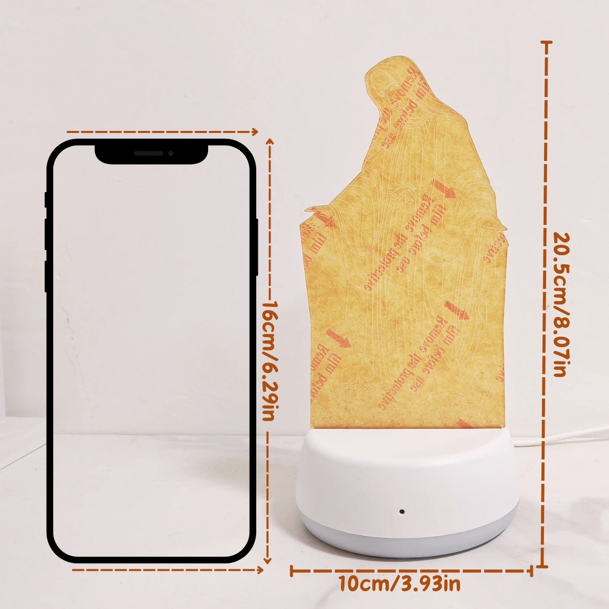 Lampe de chevet vierge marie