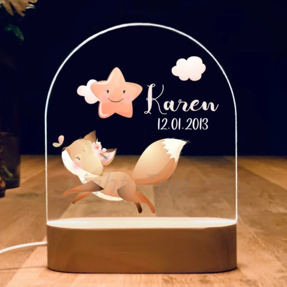 Veilleuse bébé personnalisé