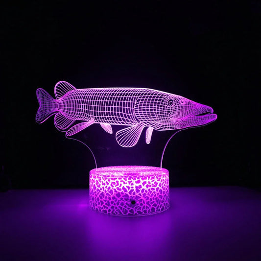 Lampe de chevet poisson