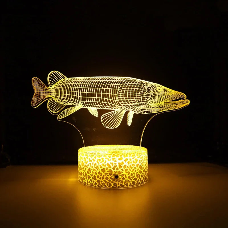 Lampe de chevet poisson