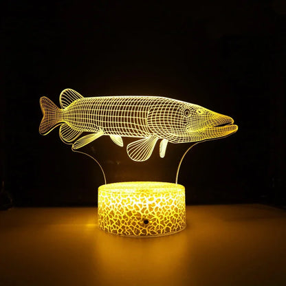 Lampe de chevet poisson