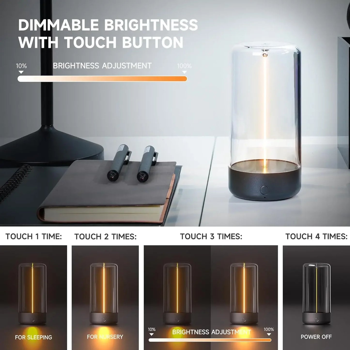 Lampe de chevet aimantée