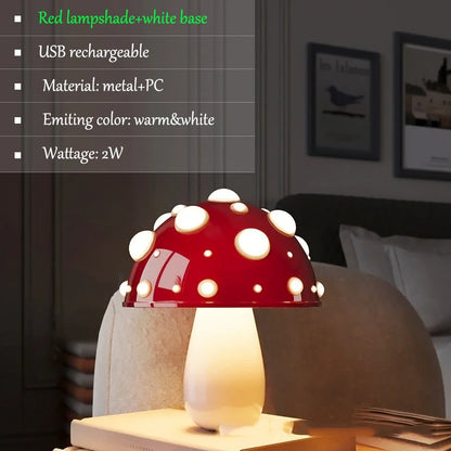 Lampe de chevet champignon