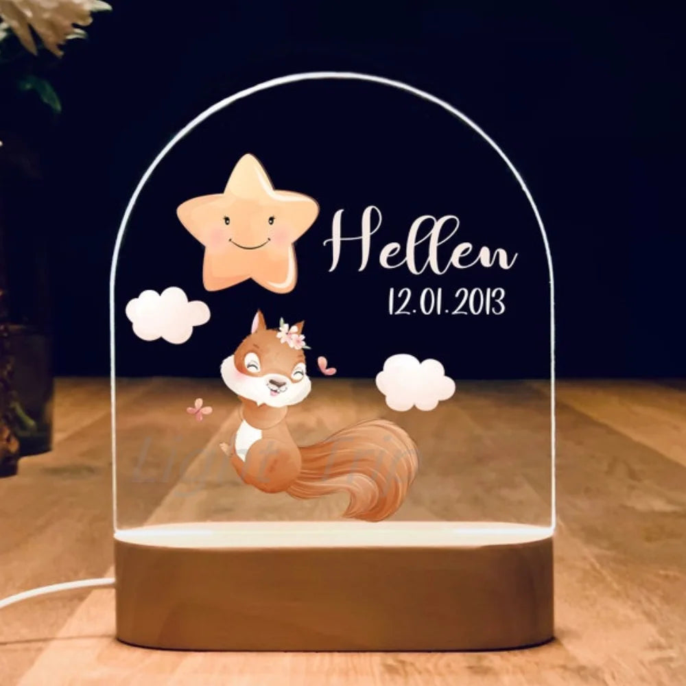 Veilleuse bébé personnalisé