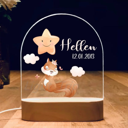 Veilleuse bébé personnalisé