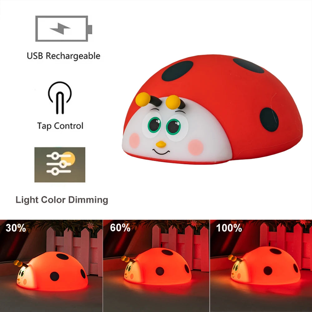 Lampe de chevet Coccinelle