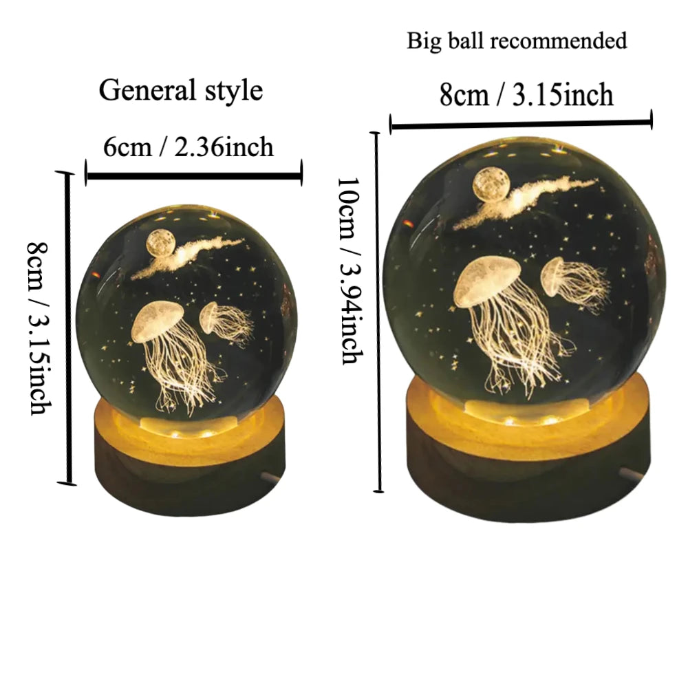 Lampe de chevet Cristal