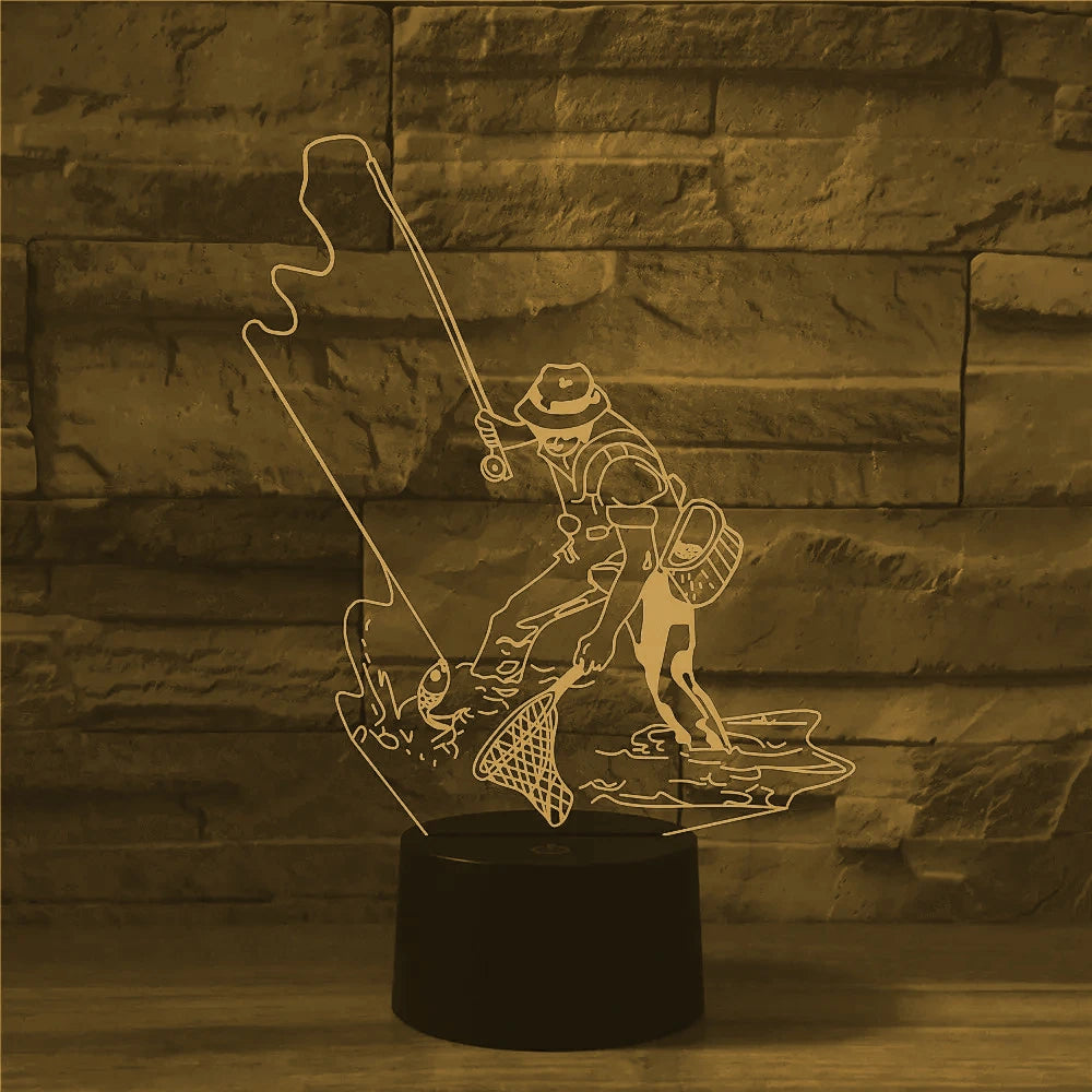 Lampe de chevet pêcheur