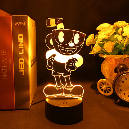 Lampe de chevet Cuphead Mugman