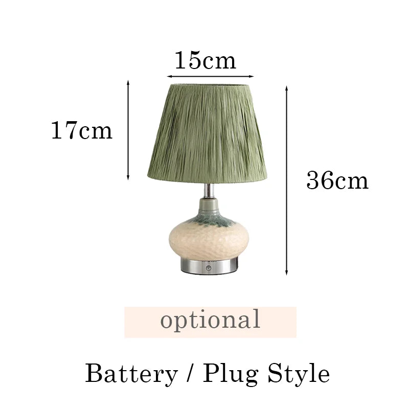 Lampe de chevet terre cuite