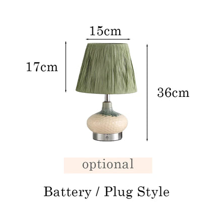 Lampe de chevet terre cuite