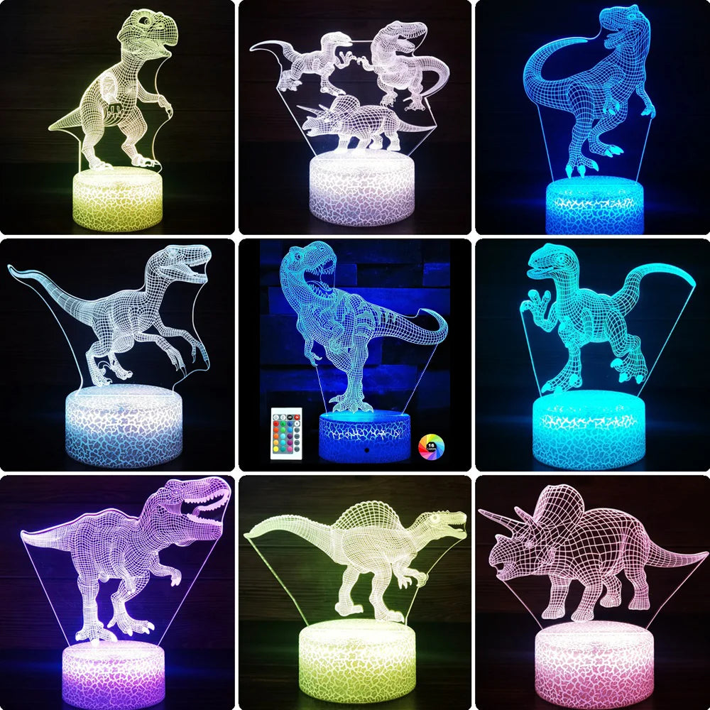 Lampe de chevet dinosaure