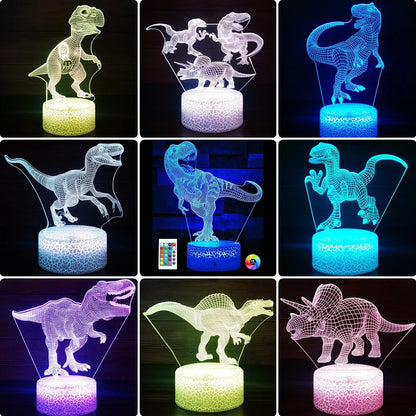 Lampe de chevet dinosaure