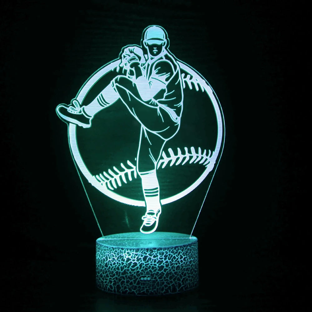 Lampe de chevet baseball