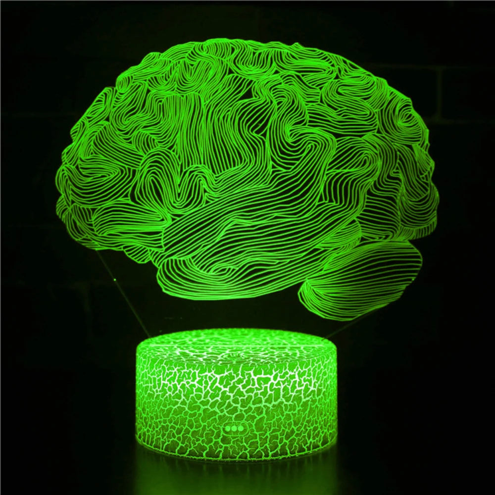 Lampe de chevet cerveau