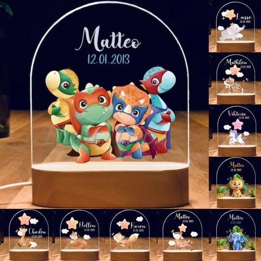 Veilleuse bébé personnalisé