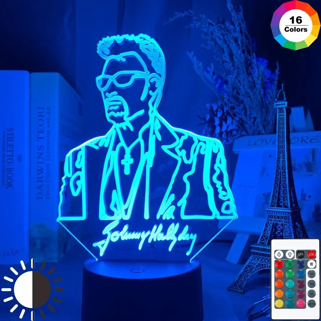 Lampe de chevet Johnny Hallyday
