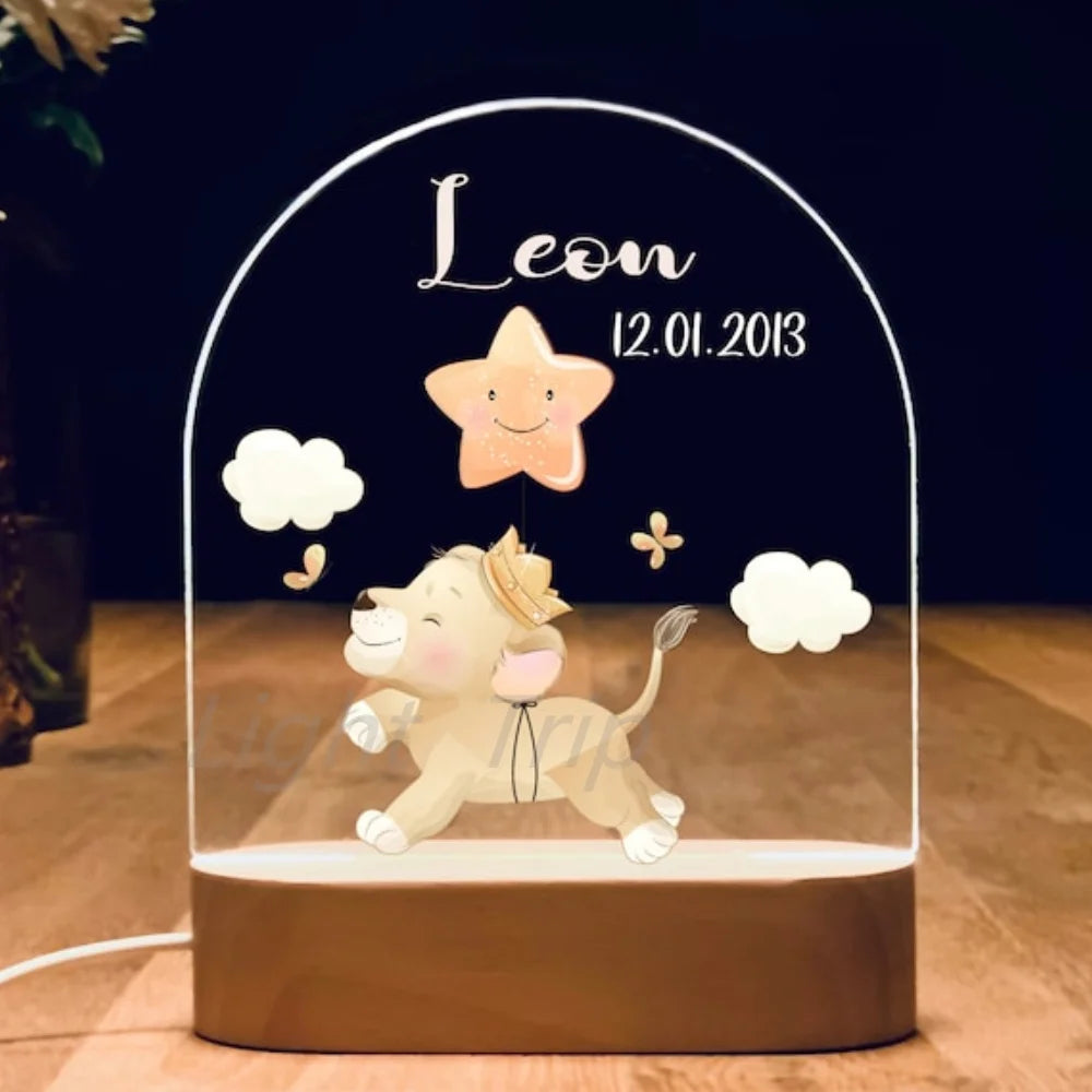 Veilleuse bébé personnalisé