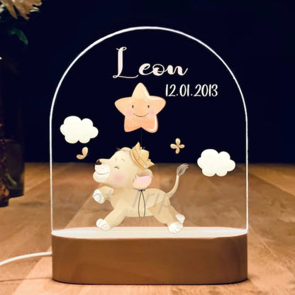 Veilleuse bébé personnalisé