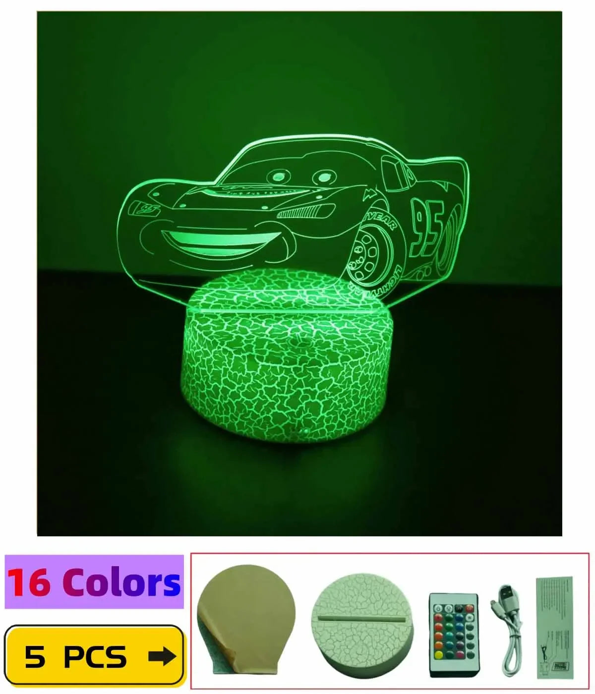 Lampe de chevet Cars
