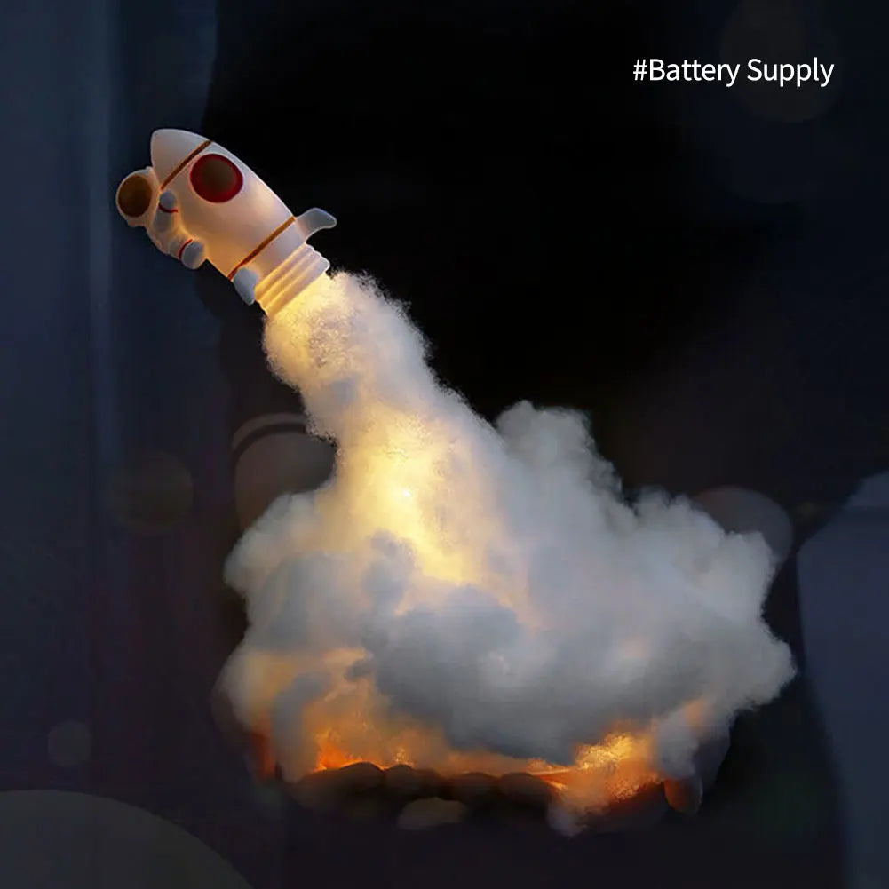 Lampe de chevet fusée