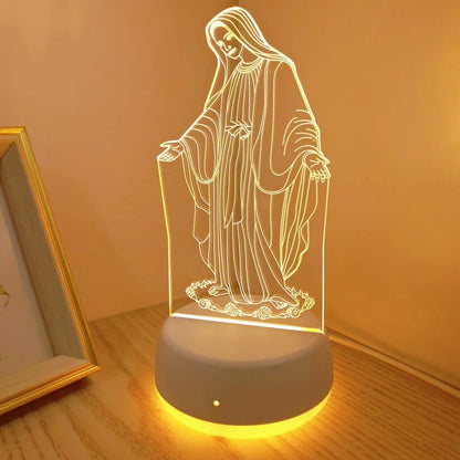 Lampe de chevet vierge marie