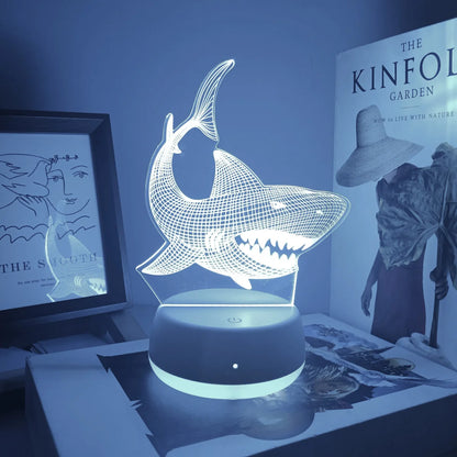Lampe de chevet requin