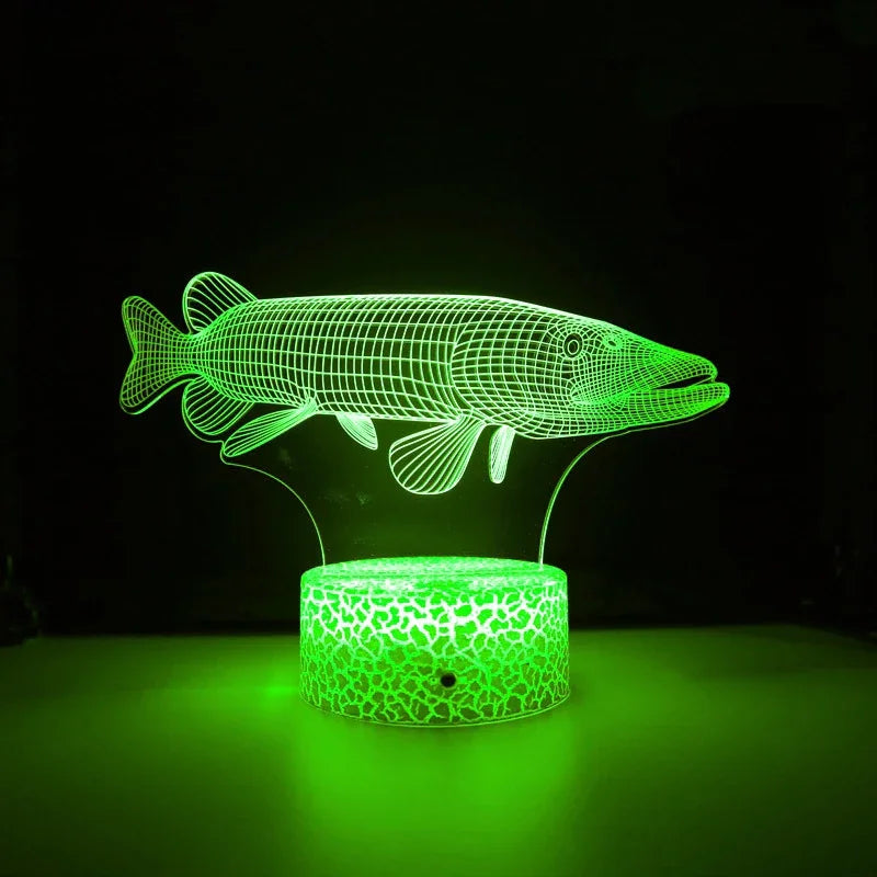 Lampe de chevet poisson