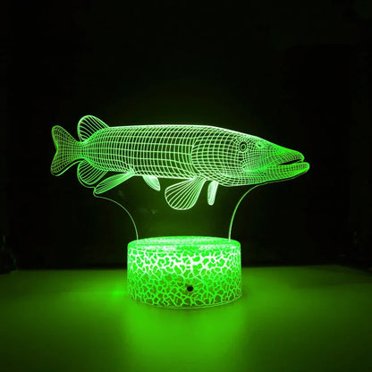 Lampe de chevet poisson