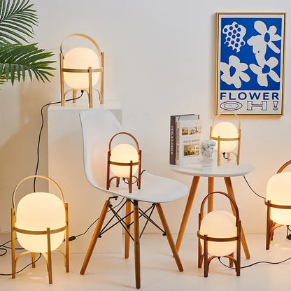 Lampe de chevet sur pied