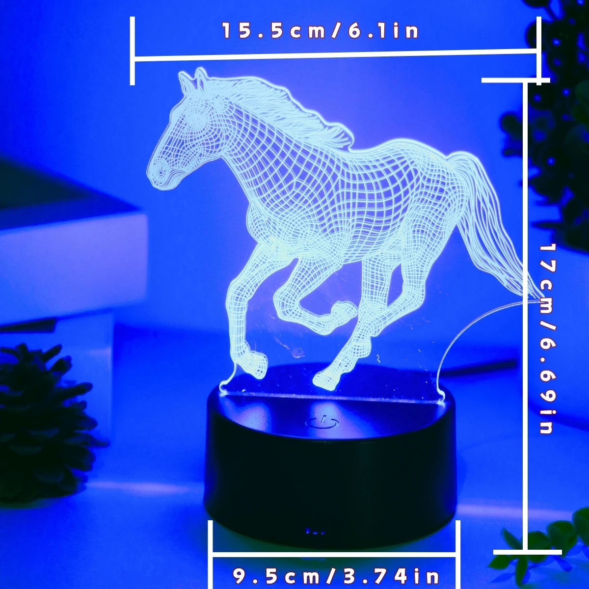 Lampe de chevet cheval