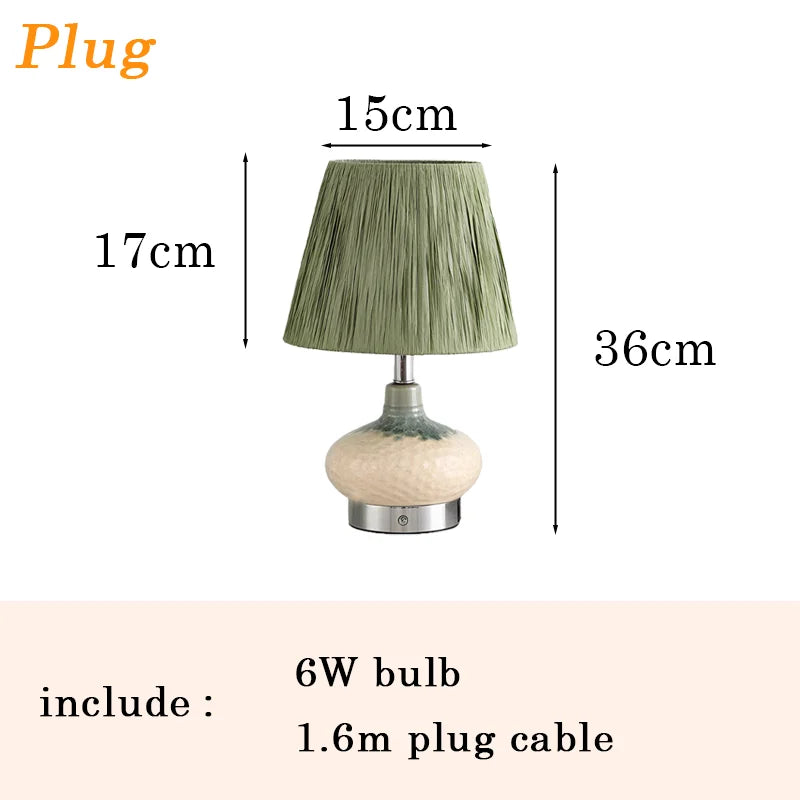 Lampe de chevet terre cuite