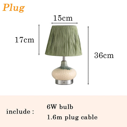 Lampe de chevet terre cuite