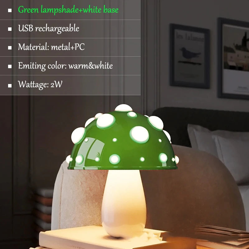 Lampe de chevet champignon
