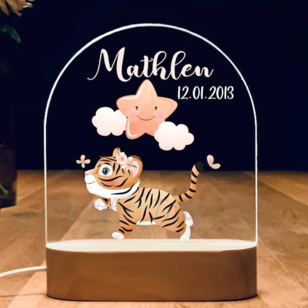 Veilleuse bébé personnalisé